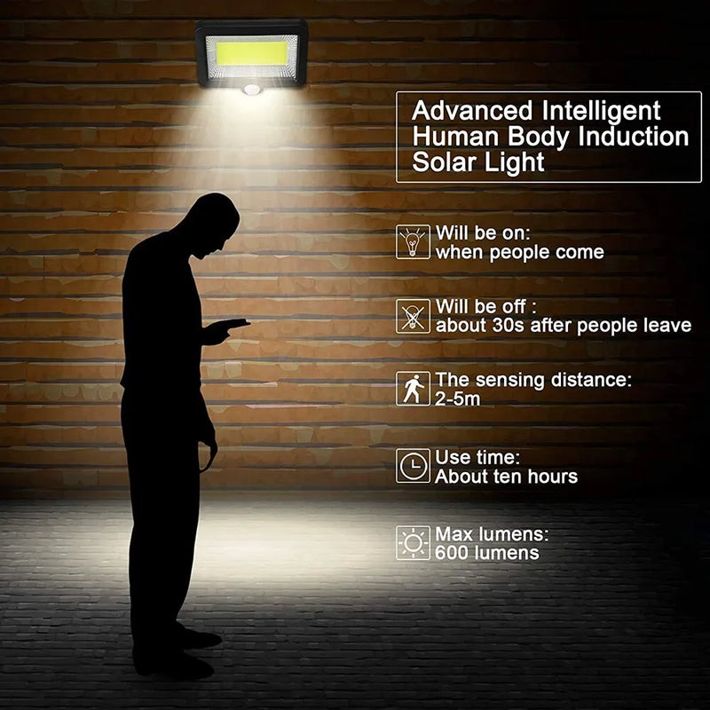 Lâmpada de Led parede ao ar livre sensor de movimento, impermeável, economia de energia, IP65